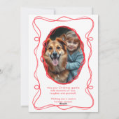 Elegant Kerstmis Foto Feestdagenkaart (Achterkant)