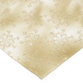 Elegant Kerstmis Gold Snowflake Patroon Korte Tafelloper (Hoek)