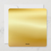 Elegant Kerstmis Goud kerstman Herten Slede xmas Feestdagenkaart (Achterkant)