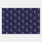 Elegant Kerstmis Holly Berry Eucalyptus Red Gold Inpakpapier Vel (Voorkant 2)