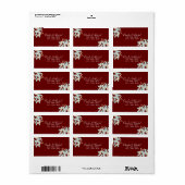 Elegant Kerstmis Holly Winter Botanicals Etiket (Full Sheet)