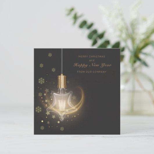 Elegant Kerstmis Kaart (Staand voorkant)