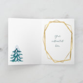 Elegant Kerstmis Laat het sneeuwen sneeuwvlokken Kaart (Binnen)