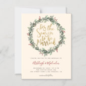 Elegant Kerstmis met de zegen Magnetische Uitnodiging (Voorkant)