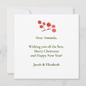 Elegant Kerstmis met grote familie Kaart (Achterkant)