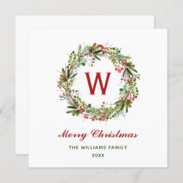 Elegant Kerstmis met grote familie Kaart