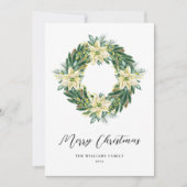 Elegant Kerstmis met niet-fotofeestdag Kaart (Voorkant)