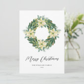 Elegant Kerstmis met niet-fotofeestdag Kaart (Staand voorkant)