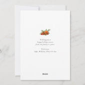 Elegant Kerstmis met niet-fotofeestdag Kaart (Achterkant)