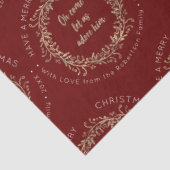 Elegant Kerstmis met rode gouden kerst Tissuepapier (Detail)