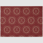 Elegant Kerstmis met rode gouden kerst Tissuepapier (Voorkant)