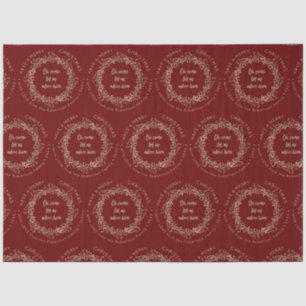 Elegant Kerstmis met rode gouden kerst Tissuepapier