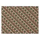 Elegant Kerstmis met rode groene Kaleidoscoop Tafelkleed (Voorkant (Horizontaal))