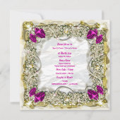 Elegant kerstmis met sneeuwroze witte sneeuw kaart (Achterkant)