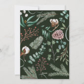 Elegant Kerstmis Modern Foto Dennenappel Feestdagenkaart (Achterkant)