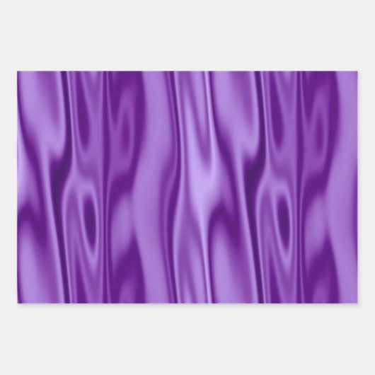 Elegant Kerstmis Paars/Lavender Satin Trendy Inpakpapier Vel (Voorkant 3)