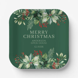 Elegant Kerstmis Papieren Bordje