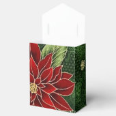Elegant Kerstmis Poinsettia Tent Favor Box Bedankdoosjes (Geopend)