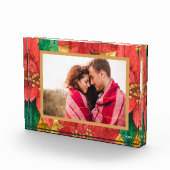 Elegant Kerstmis Poinsettias Aangepast Fotoblokken (Rechts)