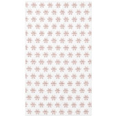 Elegant Kerstmis Roos Gold Snowflakes Patroon Tafelkleed (Voorkant)