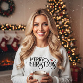 Elegant Kerstmis Script  Trui