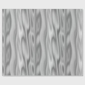 Elegant Kerstmis Silver Faux Satin Graphic Cadeaupapier (Vlak)