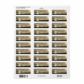 Elegant Kerstmis,Sneeuwman,Nep Goud Etiket (Full Sheet)