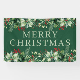 Elegant Kerstmis Spandoek