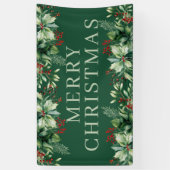 Elegant Kerstmis Spandoek (Verticaal)
