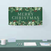 Elegant Kerstmis  Spandoek (Beurs)