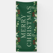 Elegant Kerstmis Spandoek (Verticaal)