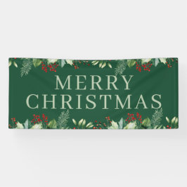 Elegant Kerstmis Spandoek