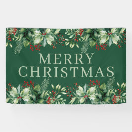 Elegant Kerstmis Spandoek