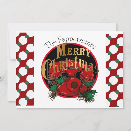  Elegant Kerstmis Telefoon Gepersonaliseerd Feestdagenkaart (Voorkant)