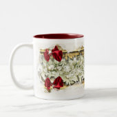 Elegant Kerstmis traditionele sneeuwkoffie Tweekleurige Koffiemok (Links)