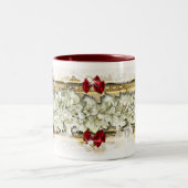 Elegant Kerstmis traditionele sneeuwkoffie Tweekleurige Koffiemok (Center)