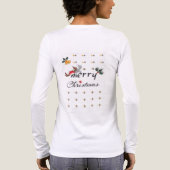 Elegant Kerstmis Typografie Design Tri-Blend Shirt (Achterkant)