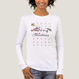 Elegant Kerstmis Typografie Design Tri-Blend Shirt
