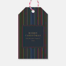 Elegant Kerstmis Vintage Strepen