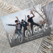 Elegant Kerstmis Wit Kalligrafie 1 Foto