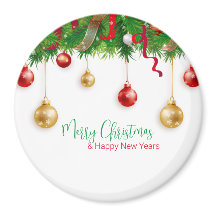 Elegant Kerstmis Wreater Boarder met Ornamenten