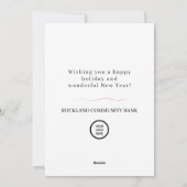 Elegant kerstmis Wreater Corporate Holiday Card Feestdagenkaart (Achterkant)