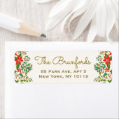 Elegant Kerstmis Wreath Etiket (Insitu)