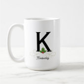 Elegant kerstmonogram Mok (Links)