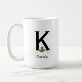 Elegant kerstmonogram Mok