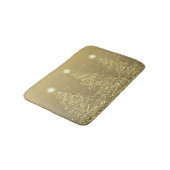 Elegant kerstmousserende bomen Gold Badmat (Gekanteld)