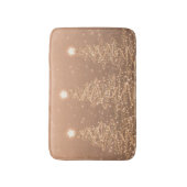 Elegant kerstmousserende bomen koper  badmat (Voorkant Verticaal)