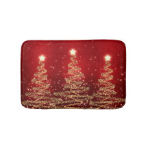 Elegant kerstmousserende bomen rood