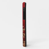 Elegant kerstmousserende bomen rood Case-Mate iPhone case (Achterkant/links)