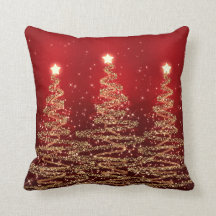 Elegant kerstmousserende bomen rood